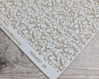 Halloween small - laser engraved texture sheet pattern for rolling mill