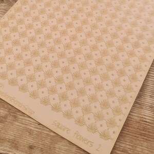 Square Flowers 2 - laser engraved texture sheet pattern for rolling mill