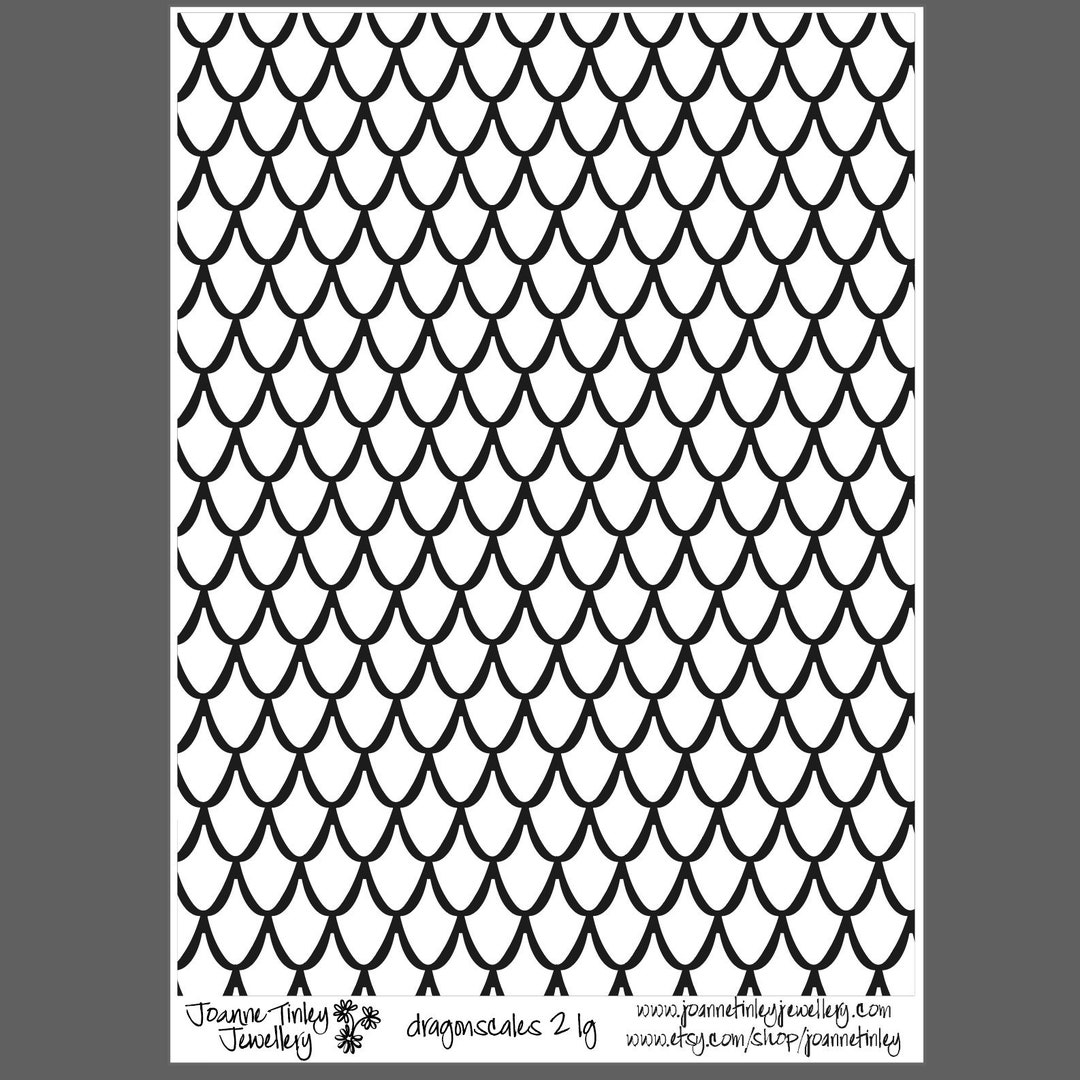 Dragonscales 2 Large Laser Engraved Texture Sheet Pattern - Etsy