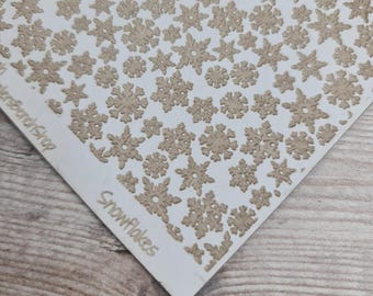 Snowflakes - laser engraved texture sheet pattern for rolling mill