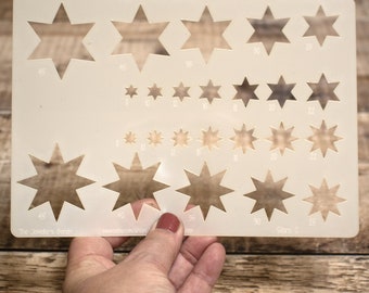 Stars 2 stencil for jewellery making