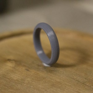 May include: A simple, gray, silicone ring.