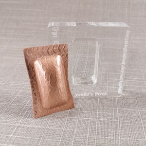 30mm thin rectangle silhouette press die for jewellery making - hydraulic press die - metal forming