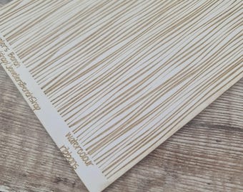 Watercolour Ribbons - laser engraved texture sheet pattern for rolling mill