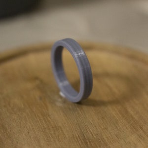 Ring Set for sand casting - 4mm wide rectangular - UK sizes H-Z - 3D printed