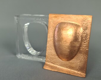 Oval Shield silhouette press dies for jewellery making - hydraulic press die - metal forming
