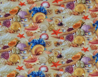 Beach Valance . Seashell Valance . Seaside Lake House Curtains . Laundry Room . Bathroom . Cabin . Beach House . Camper Curtain