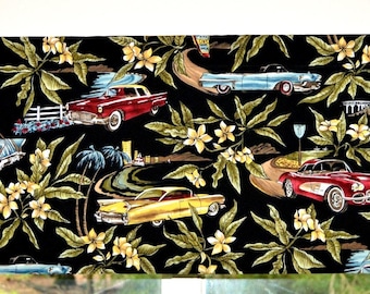 Vintage Car Valance . Tropical Classic Car Valance