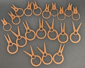 20-Pack Plant Support Clips • 3 Sizes • 3D Printed Trellis Clips