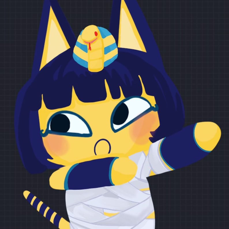 Ankha sticker 4 animal crossing Etsy