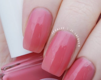 Sunset Blvd.: Coral Pink Nail Polish Vegan, Non-Toxic, 10-Free