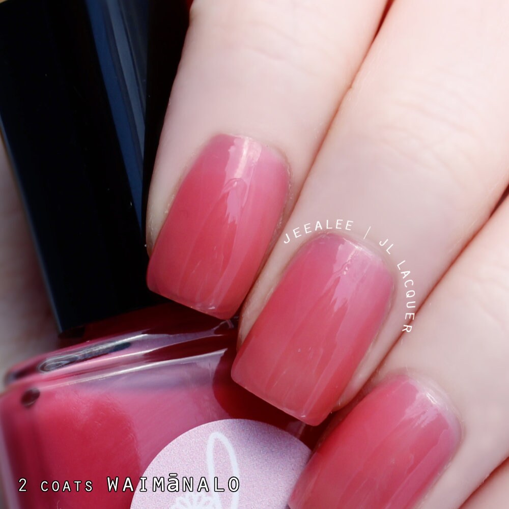 Waimānalo - Dusty Orange Jelly Nail Polish - Hawaii - Sheer Nail Poli…