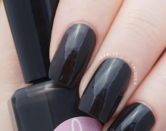 Espresso Beans: Deep Brown-Black Nail Polish, Vegan, 10-Free