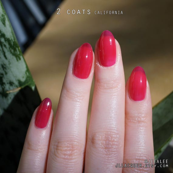 California - Sheer, Deep, Dark, Hot Pink Fuchsia/red, Cranberry