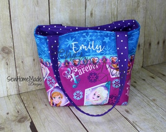 Girls Mini Tote - Personalized Mini Tote - Child's Handbag - Princess Tote