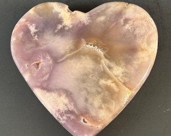 Sparkling Pink Amethyst Druzy Heart – 7oz Gentle Love, Calm & Healing Gem!