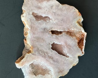 Pink Druzy Amethyst Slab 3.3oz Sparkling Heart Healing Slice!