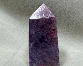 Magical Lepidolite (Unicorn Stone) Obelisk | 3.4oz Lavender Dream Crystal | Peace, Stress Relief & Spiritual Calm