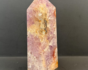Rare Pink Amethyst / Flower Agate Obelisk – 8oz Love, Growth & Sparkling Magic Tower!
