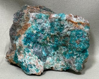 Vibrant Chrysocolla Specimen | 5.1oz Turquoise-Blue Healing Crystal Cluster | Peaceful Communication & Heart Wisdom
