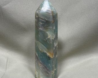 Ocean Dreams Caribbean Calcite Tower – 3.5oz of Peaceful Energy & Coastal Calm