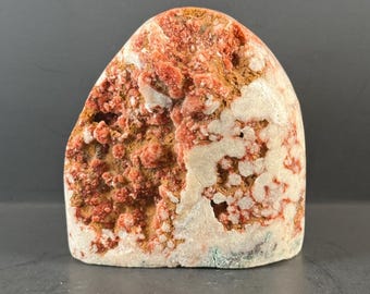 Pink Druzy Amethyst Freeform 13.1oz Sparkling Red-Pink Glow Magic!