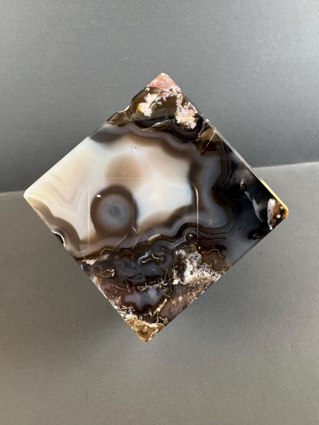 Volcano Cube Volcano Agate Floating Cube – UV Reactive Glow, Power & Grounding Magic ...