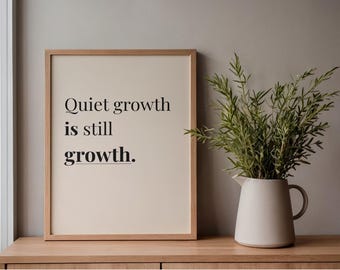 Neutral wall decor | Minimalist Motivational Quote Printable | Neutral Modern Home Decor