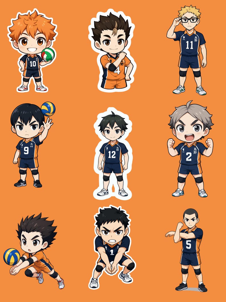 Haikyuu Fly Sticker Haikyuu Anime Stickers | PNG Digital Download - Etsy
