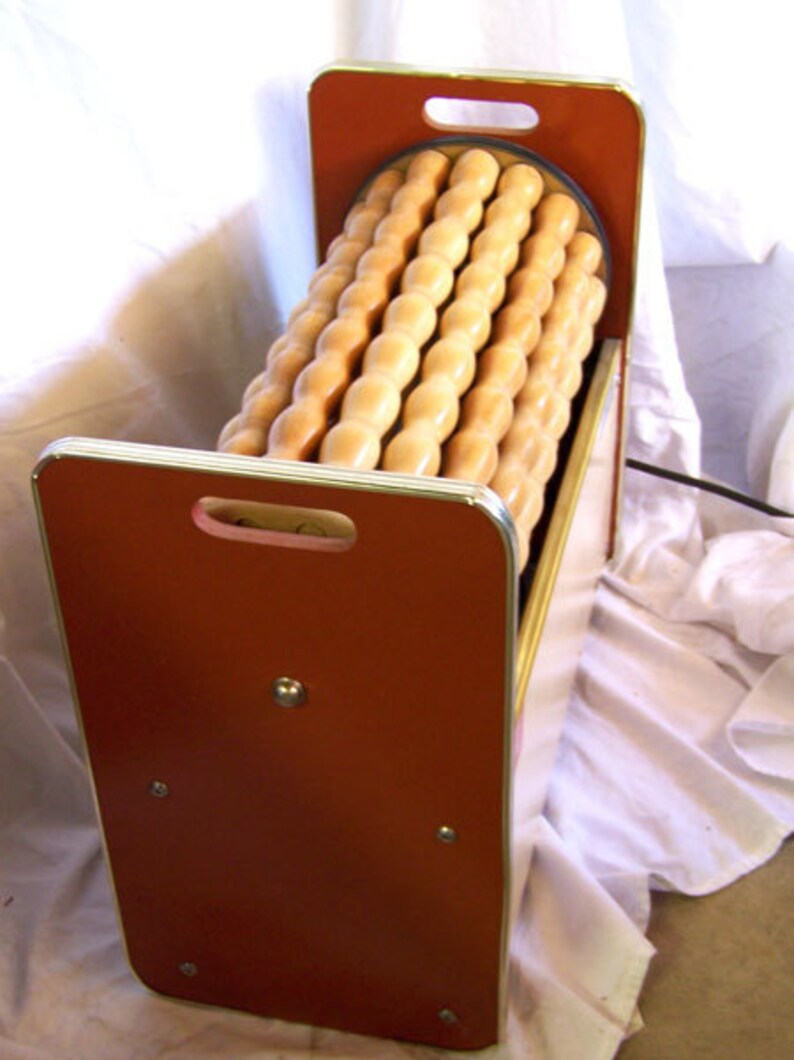 Vintage mid century VITAMASTER MASSAGE machine maple rollers Etsy