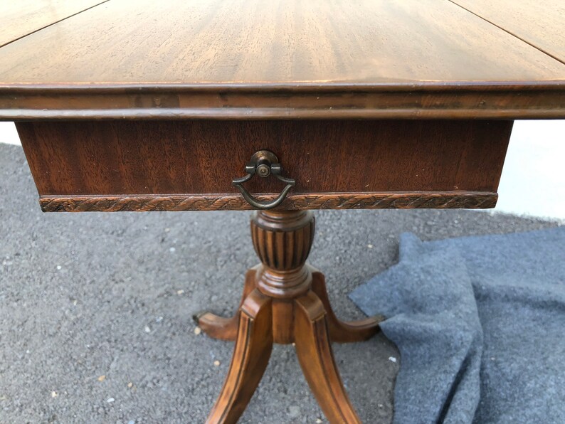 1940s Duncan Phyfe Table Drop Leaf Side Table Rare Style Etsy