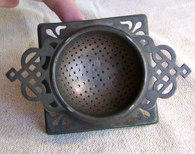 Ornate Victorian Tea Strainer Bag Holder Silver Plate EPNS Etsy