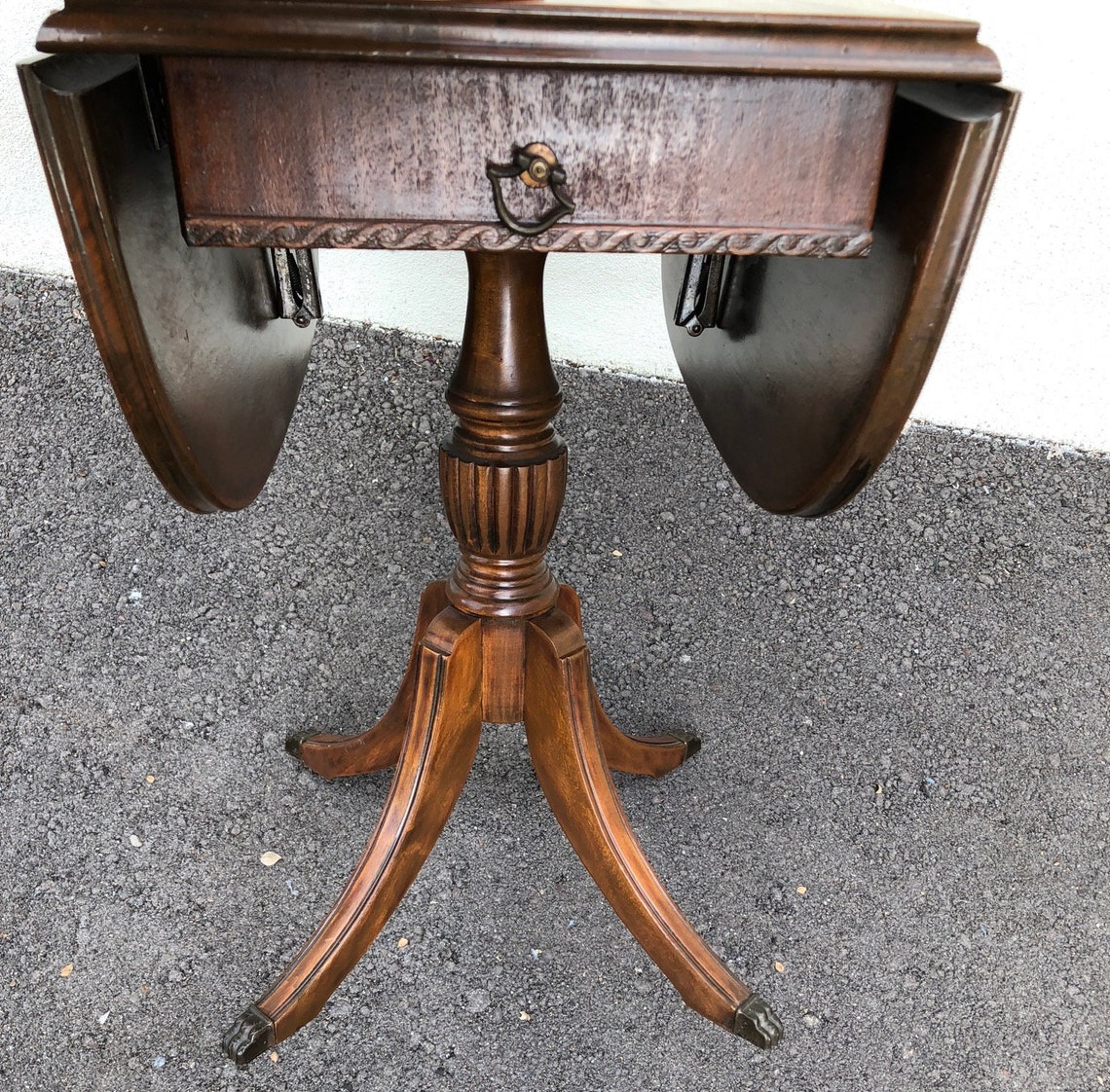 1940s Duncan Phyfe Table Drop Leaf Side Table Rare Style Etsy