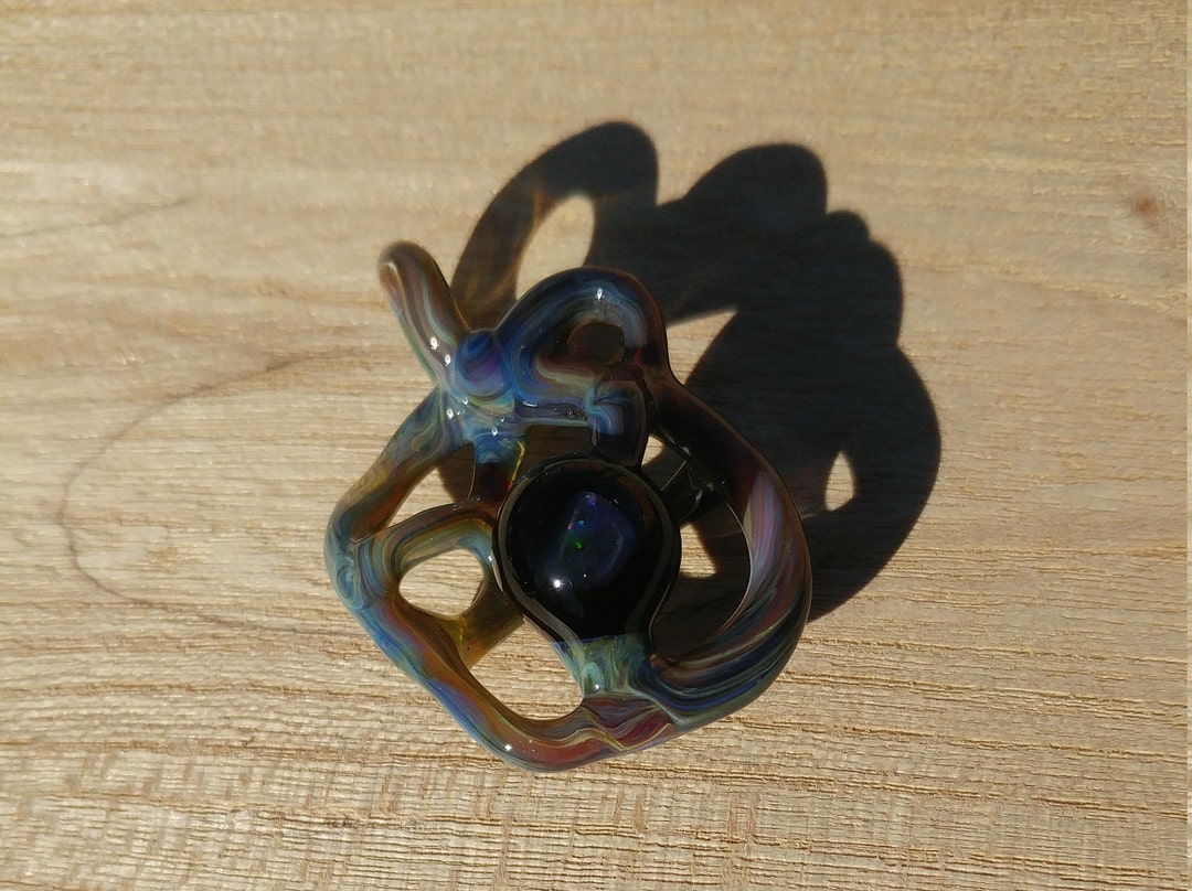 Opal Amulet 6 Vine Circuit Glass Pendant By Etsy