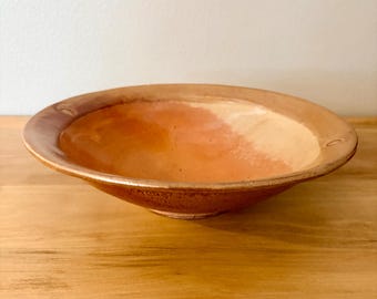 Vintage Studio Pottery Bowl Signed | Handmade Stoneware Decorative Bowl | Organic Artisan Dish