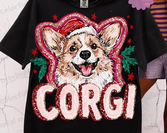 Corgi Christmas PNG, Cute Dog Christmas Shirt Design,Pembroke Corgis Christmas Design,Corgi Gift Digital Download