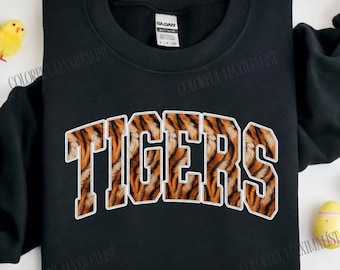 Tigers PNG, Tigers School Mascot Script PNG, School Spirit Tigers Shirt Design, Game Day  Tigers Sports Sublimation Png , Digital Download