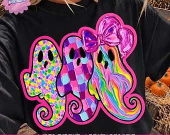 Hand Drawn Leopard Ghost Design,  Brushstroke Halloween Png, Trendy Ghost Shirt Design,  (Digital Download)