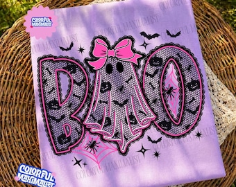 Lace Ghost Coquette PNG, Ghost Halloween Png, Girly Ghost Lacey Ghost Png, Spooky Season Png, Halloween Shirt Png, Spooky Sublimation