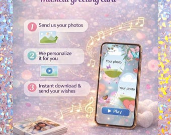 Personalized Musical Card – When Words Matter Most, Custom Digital Greeting