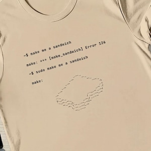 sudo mache mir ein Sandwich T-Shirt, lustiges Shirt, Shirt, Shirt, Shirt, Shirt, Shirt, Shirt, Shirt, Shirt, Shirt, Shirt, Shirt, Geschenk für Programmierer, Unix Root Access, Programmierwitz