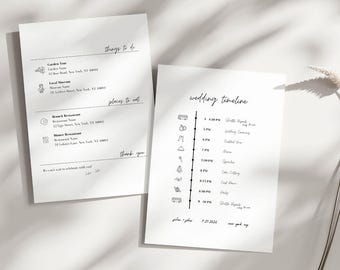 Wedding Day Timeline Template