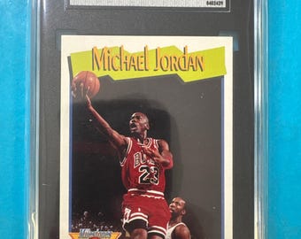 1991-92 NBA Hoops Michael Jordan  Milestones Card #317 SGC 10 Gem Mint