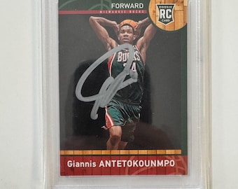 Giannis Antetokounmpo 2013-14 Panini Hoops Chinese AUTOGRAPHED “That Is  An (On Card)” Rookie  #147 PSA/DNA 8/9 Pop 1 Super Rare