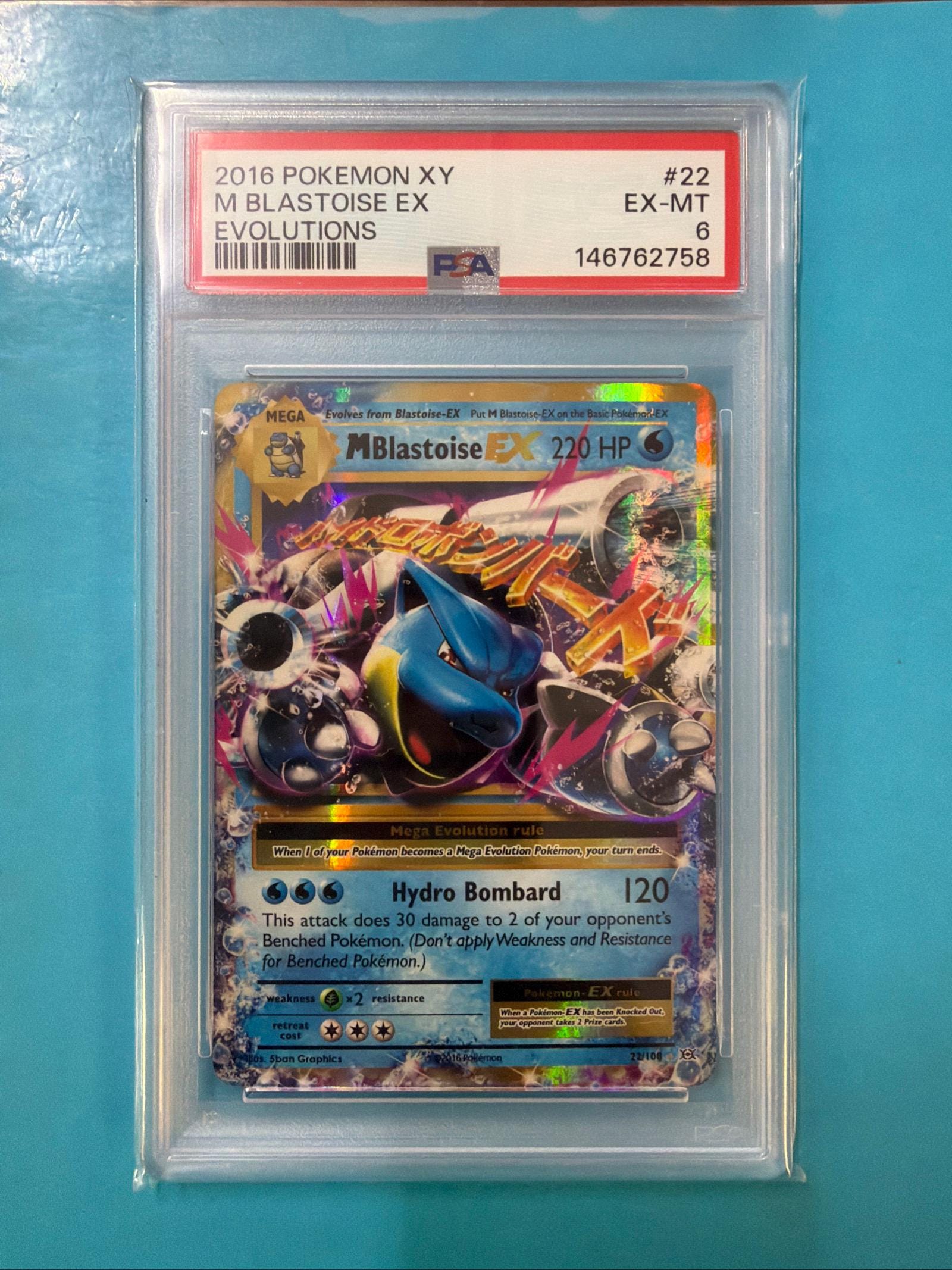 m blastoise ex pokemon card Pokemon - M/Mega-Blastoise-EX (22/108) - XY Evolutions
