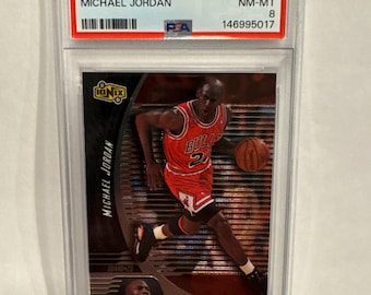1998 Upper Deck Ionix Michael Jordan Card #1 PSA 8 Chicago Bulls