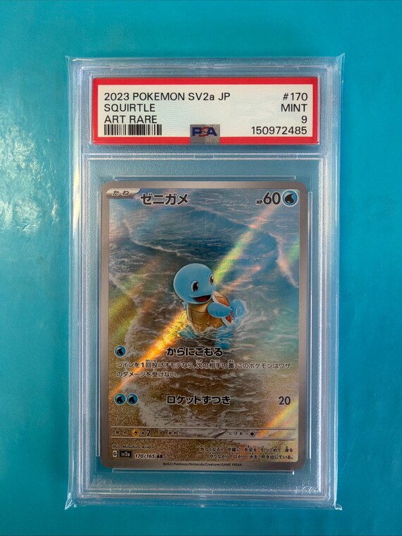 squirtle rare card Pokemon Stellar Crown Illustration #148 PSA 9 Commemorate your favorite tabletop game with this Squirtle 2023 Pokemon 151 Illustration Rare #170 PSA Authenticated 10 Card 2023 Pokemon Squirtle Sv2a 151