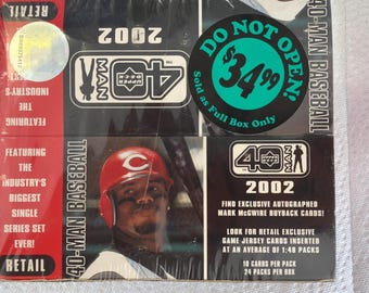 2002 Upper Deck 40 Man Baseball Sealed Box Find AUTOGRAPHS