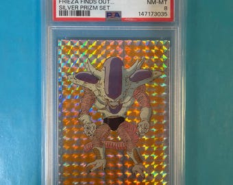 1999 Dragon Ball Z  #G-10 Frieza Finds Out Silver Prizm  PSA 8
