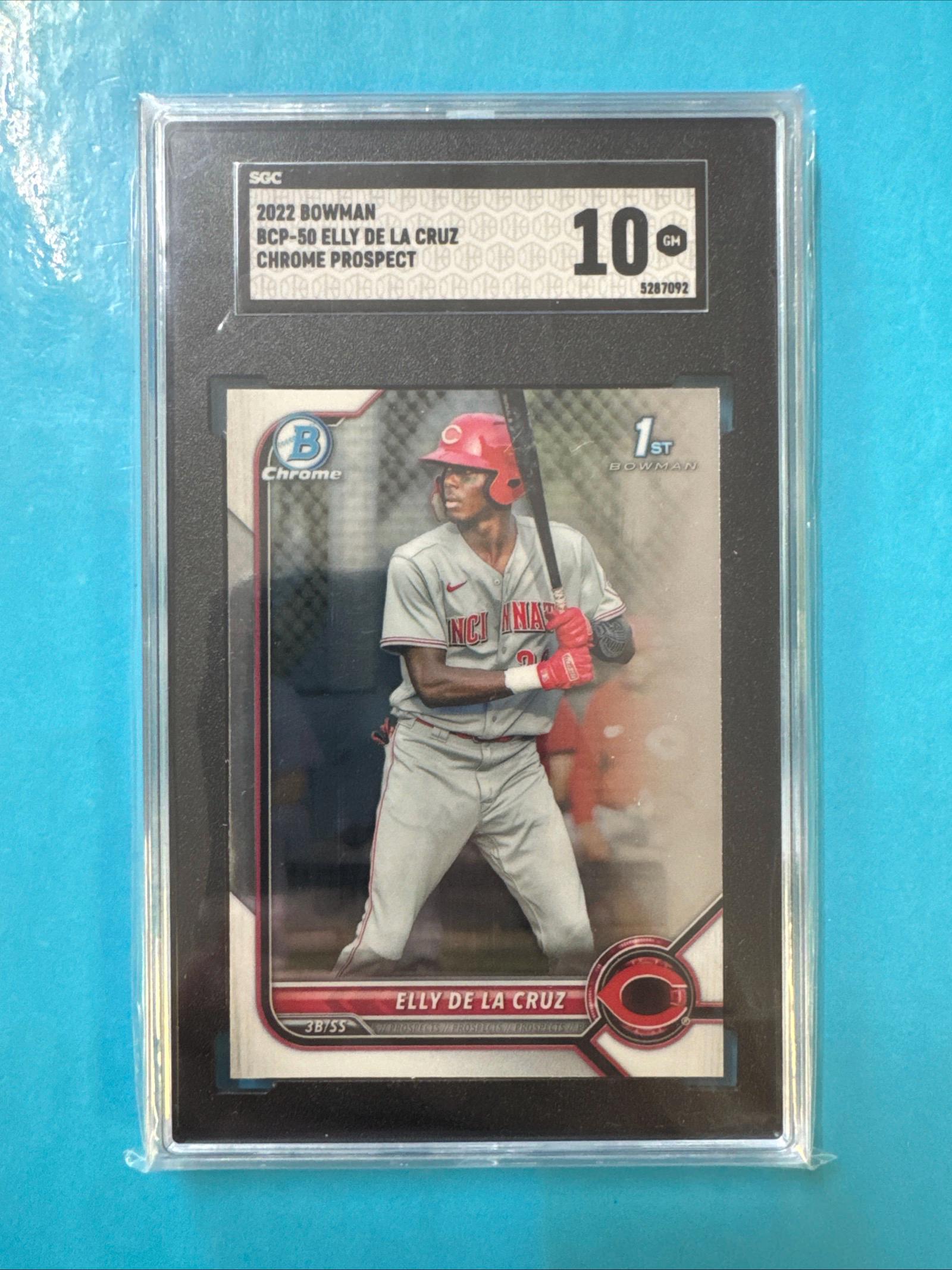 2022 Bowman First Elly De La Cruz Chrome Prospect ROOKIE Card #BCP 